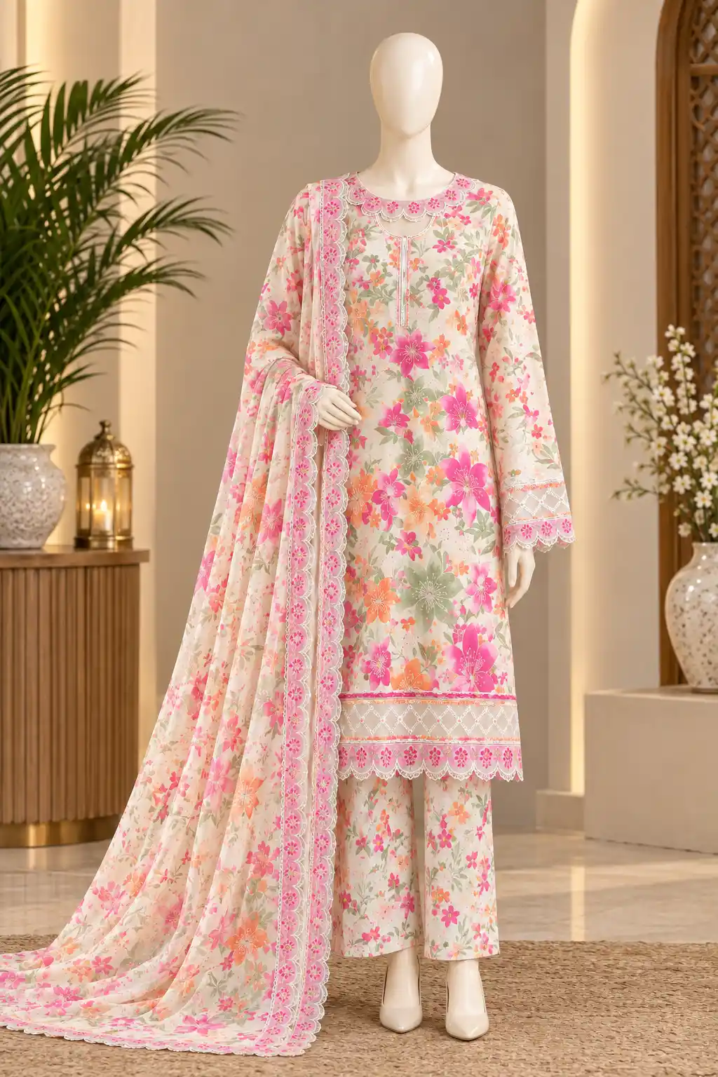 Pixabc.com_Compressed_to_100kb_9e8de68b-f8f4-4abe-b868-aeb4261dd8c1 Floral Printed 3-Piece Embroidered Suit - Image 1